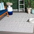 thumbnail image 2 of SAFAVIEH Martha Stewart Global Diamond Indoor/Outdoor Area Rug, Grey/Light Grey, 5'3" x 7'6", 2 of 8