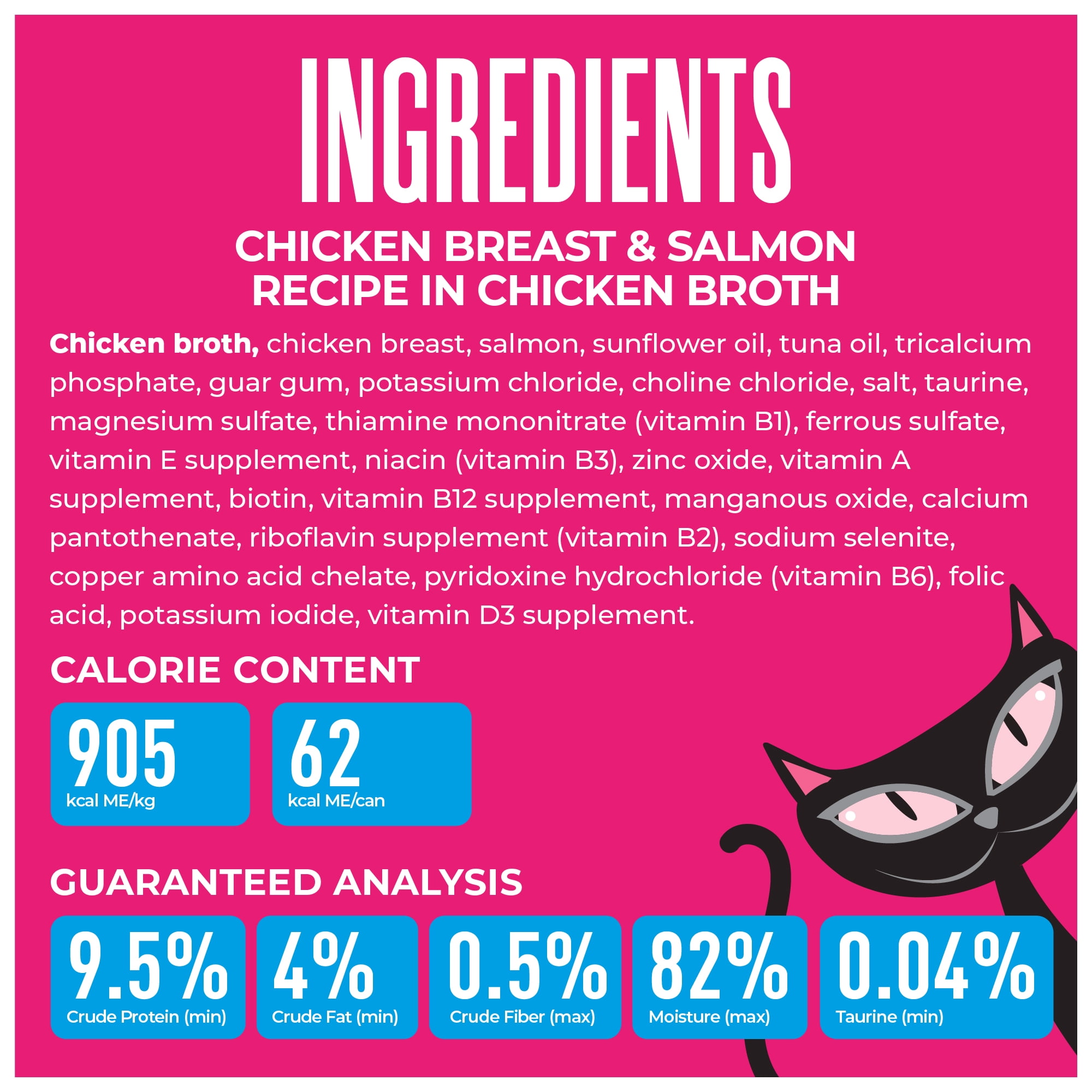 Tiki Cat Born Carnivore Wet Cat Food, Chicken Breast & Salmon Recipe in Broth, 2.4 oz. Can