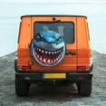 thumbnail image 2 of Fotbe Cartoon Cute Shark Spare Tire Cover Thickening Universal Fit for Jeep, Trailer, RV, SUV, Truck, Tough Tire Wheel Soft Cover-14 inch, 2 of 8