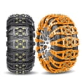 thumbnail image 3 of maskred Efficient Snow Tire Chains Increase Traction Reliable Easy To Install ABS Snow Chains For Cars In 2 packs black, 3 of 6