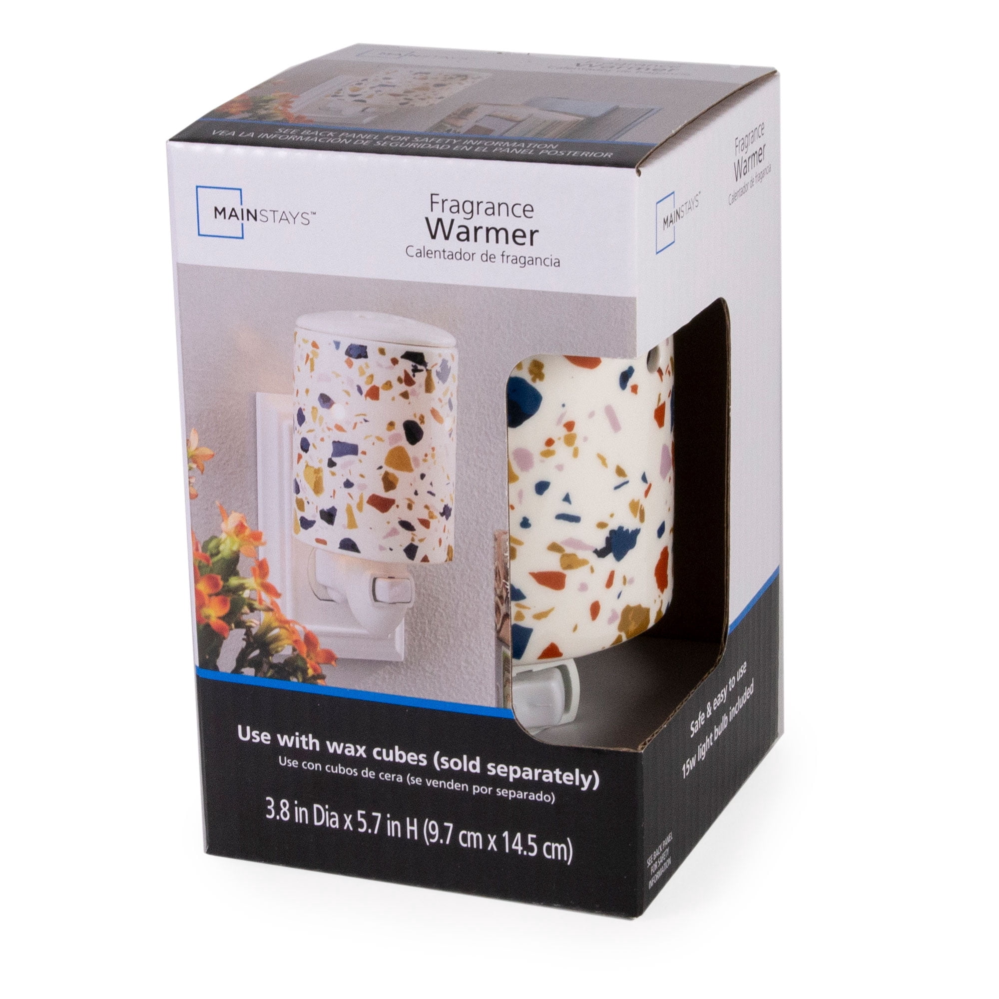 Mainstays Terrazzo Pluggable Wax Melt Fragrance Warmer