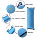 thumbnail image 4 of 2 Stück Gurtpolster Schlafkissen Nackenstütze für Kinder, Auto Sicherheitsgurt Autositz Kopfkissen Gürtel Pillow Schulterschutz (Grau & Blau) Vhermosa MZQ-0237, 4 of 6