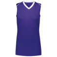 thumbnail image 1 of Maillot Rover pour Femmes, Violet & Blanc - Moyen, 1 of 1