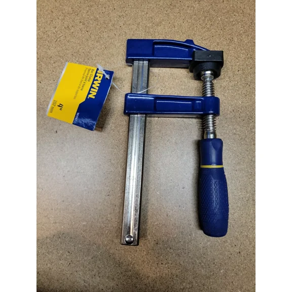 Irwin 4" Bar Clamp 1901247 New 102Mm Blue & Yellow