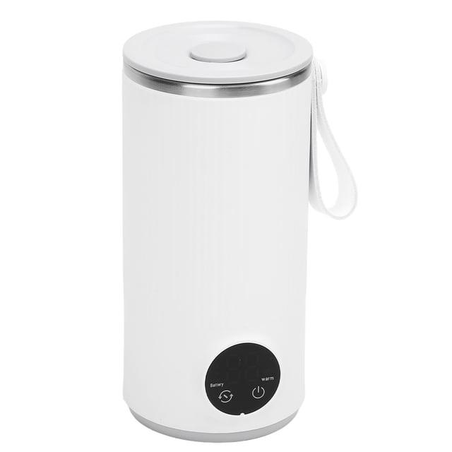 Electric Travel Kettle, Ortable Water Boiler with 4 Temperature Control, Heated Travel Mug USB Charging 400ML Small Water Boiler for Tea Coffee Milk