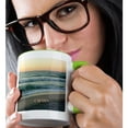 thumbnail image 2 of 3dRose, Gulf Waves On Captiva Island Florida.jpg, 11oz Two-Tone Green Mug, 2 of 7