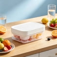 thumbnail image 1 of Molde de cubitos de hielo de silicona de grado alimenticio con prensa, diseño moderno y compacto para bebidas frías, fiestas y uso doméstico., 1 of 6