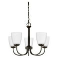 thumbnail image 1 of Five Light Chandelier by Generation Lighting - Seagull 3116605EN-782 in Bronze Finish, 1 of 3