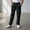 Black, variant on Kids Cargo Joggers School Sports Uniform Elastic Waist Loose Multi-Pocket Track Pants Trousers Boys Girls