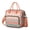 Rose-gold-9, variant on Waterproof Thermal Tote Bag - Artistic Hedgehog & Night Scene Print, Multi-Pocket Insulated Lunch Box for Men, Women, Students, Travelers