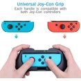 thumbnail image 5 of 2 empuñaduras compatibles con Nintendo Switch, funda protectora para controlador de interruptor, juego de empuñaduras para Nintendo Switch Grip Cover, negro kaili Sencillez, 5 of 5