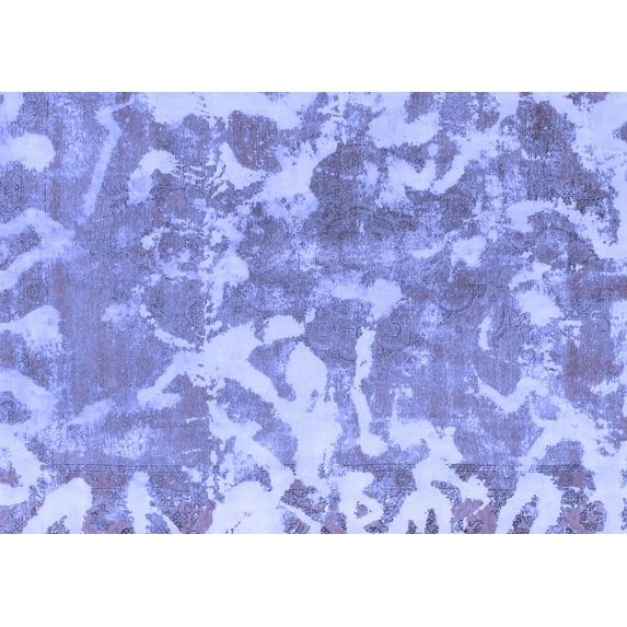 Ahgly Company Indoor Rectangle Abstract Blue Modern Area Rugs, 8' x 10'