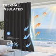 thumbnail image 4 of Cortinas opacas Joydeco de lino natural, 132 x 244 cm, 2 paneles, 4 of 9