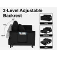 thumbnail image 5 of Howcool 55" 3 in 1 Convertible Sleeper Sofa Bed, Pull Out Loveseat Couch with Storage Pocket,Black, 5 of 7