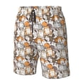 thumbnail image 4 of Fuzoiu Cartoon Cat 1 Print Men's Beach Shorts,Men's Swim Trunks,Quick Dry Board Shorts with Pockets,Men's Bathing Suits for Surfing, Running, and Casual Wear-XX-Large, 4 of 6