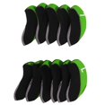 thumbnail image 3 of Iron Club Headcover, Durable Delicate 11Pcs/Set Neoprene Iron Club Head Cover Set  for  Training Green,Black, 3 of 8