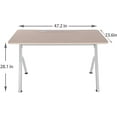 thumbnail image 3 of ApexDesk 47” Compact Home and Office, Modern and Simple Design, Same Color as Larger Standing Desk in Elite Series, Sturdy Steel Frame (Oak), 3 of 6
