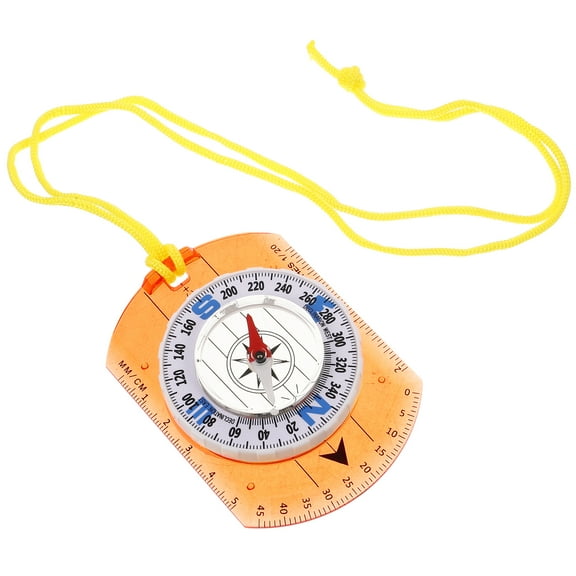 Multi-function Compass Tool High Precision Outdoor Child Pupils Orange