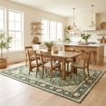 thumbnail image 2 of ICEANT Persian Rectangle Rug 8'x10' Area Rug, Boho Vintage Non-Slip Carpet for Living Room, Washable Soft Mat for Bedroom, Anti-Slip Floor Pad, Green, 2 of 5