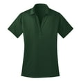 thumbnail image 5 of Womens Silk Touch Polyester Performance Polo Dark Green 3X-Large, 5 of 6
