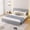 Grey, variant on Vanress Queen Size Bed Frame with Headboard, Farmhouse Solid Platform Bed with Wooden Slat Support Mattress Foundation, Under-Bed Storage, No Box Spring Needed, Walnut