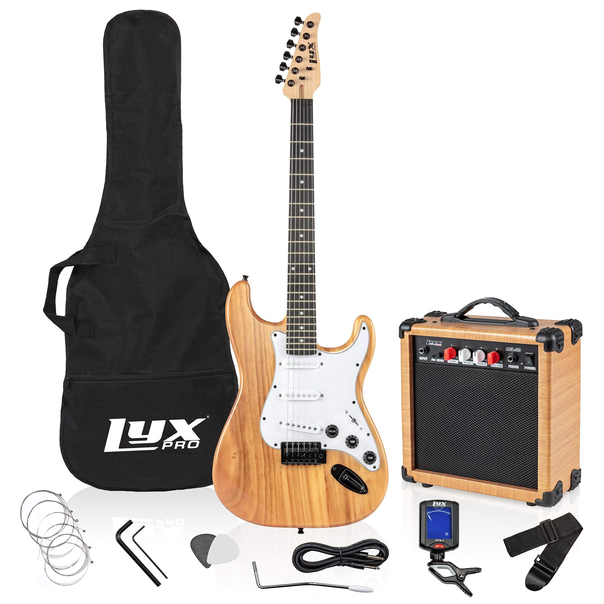 3-Way Pickup Mahogany Wood LyxPro 39” SB Series Electric Guitar Sunburst Volume/Tone Controls Les Paul-Style Kit for Beginner Intermediate & Pro Players Solid Body Guitar Bonus 2-Pack of Picks 