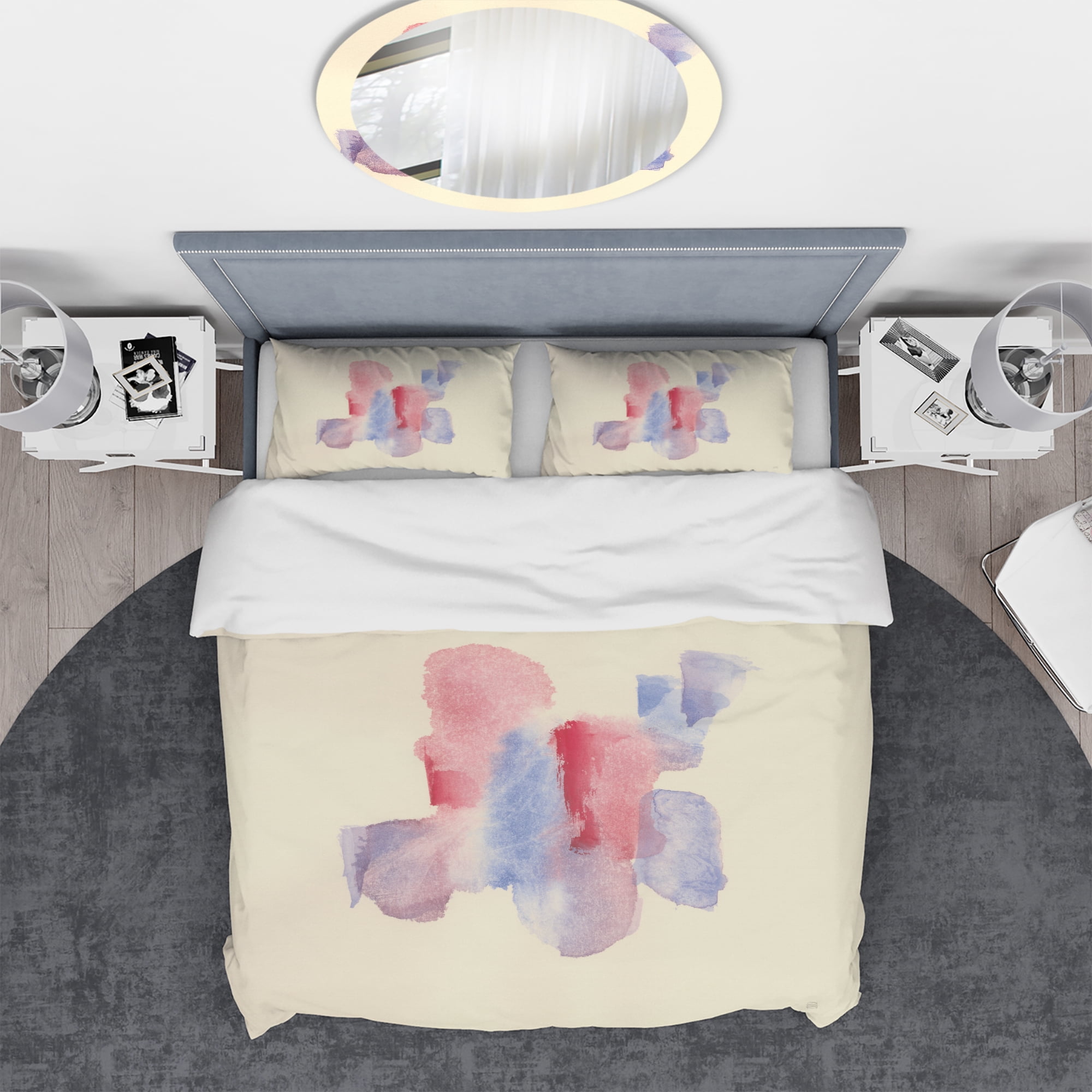 Designart 'geometric Pastel II' Geometric Duvet Cover Set