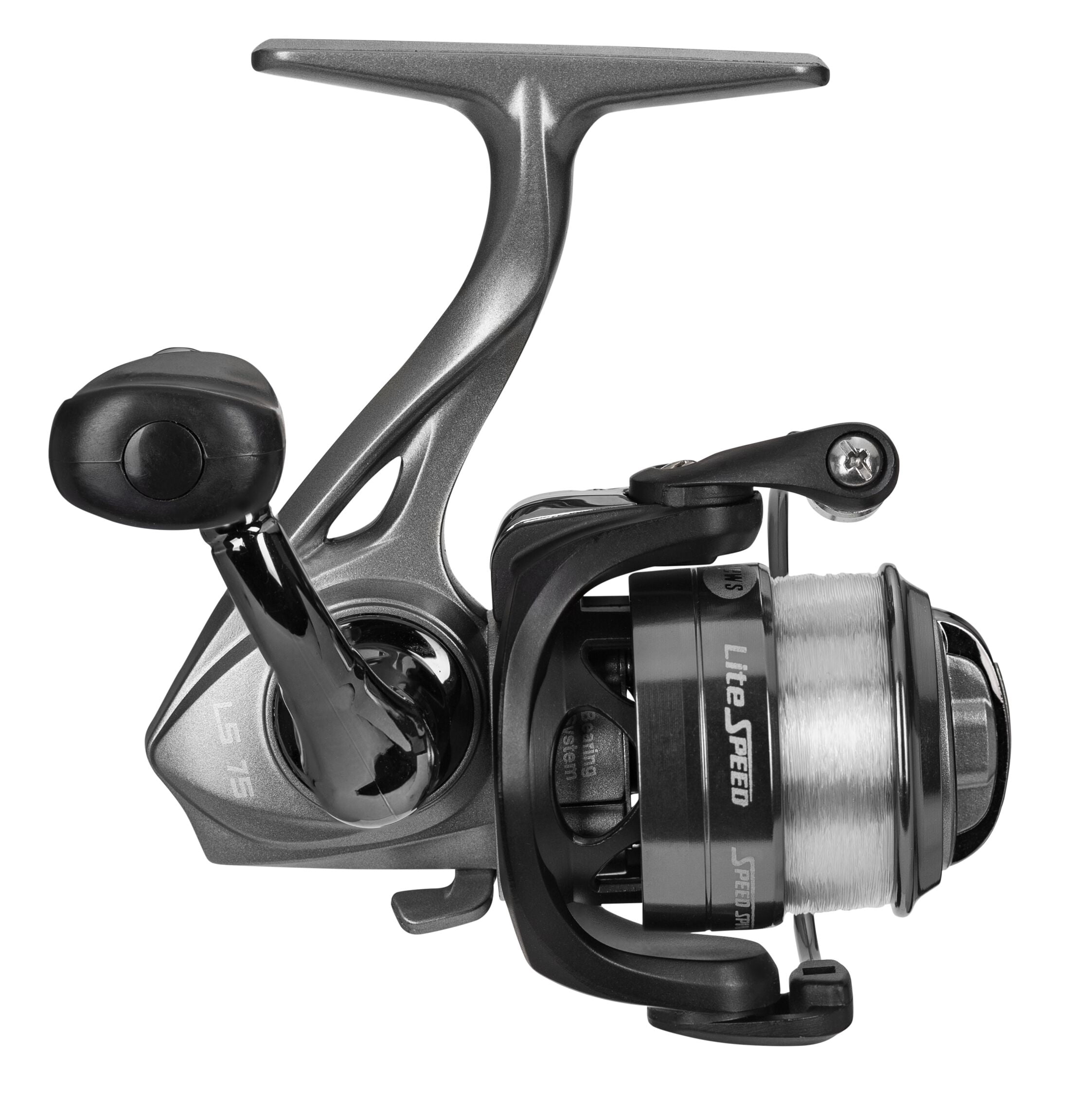 Lew’s Laser Lite Speed Spinning Fishing Reel, Size 50, 5.0:1 Gear Ratio, 6+1 Bearings (Clam Packaging)
