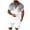 Gray, variant on Mens Shorts Sets 2 Piece Outfits Printing Streetwear 2-Piece Set Color Block Beach Outfits Flower Print Summer Tropical Suit Loose Fit Summer Outdoor Walking Sets