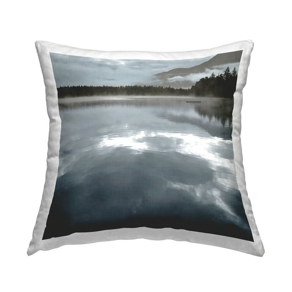 Stupell Industries Quiet Mood Seascape Decorative Printed Throw Pillow Design by Carol Robinson.