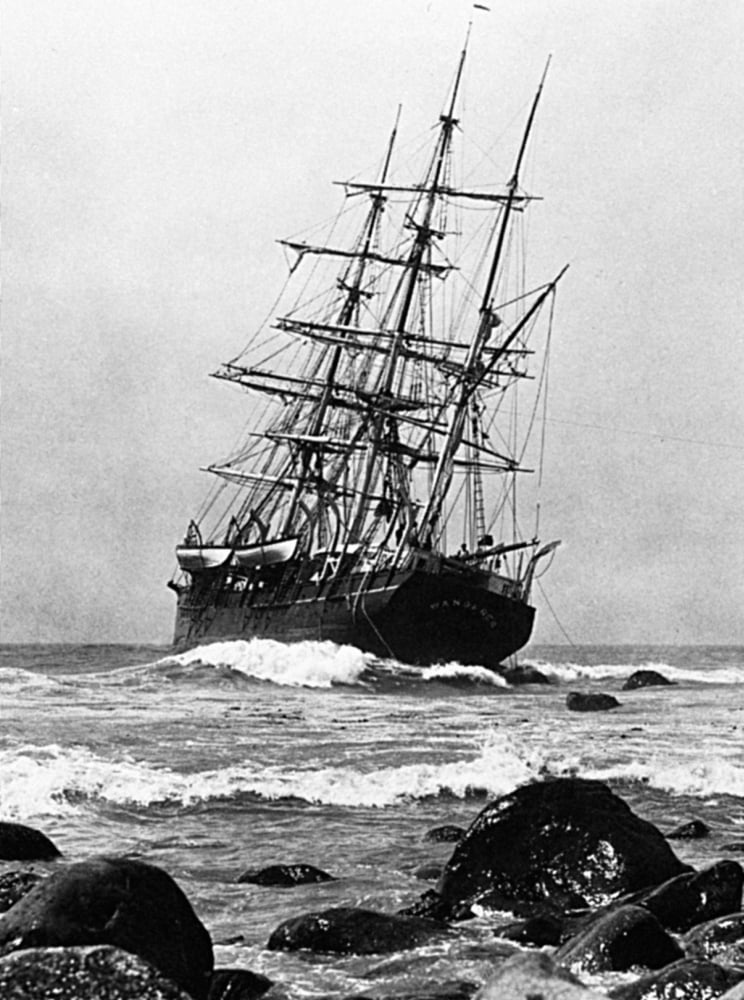 Whaling Ship 1924. Nthe Wanderer The Last FullRigged Whaling Ship To