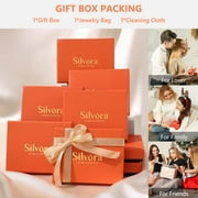 Silvora 10MM Celtic Knot Hoop Earring for Men 925 Sterling Silver Huggie Earrings Jewelry Gifts Fathers Day Christmas