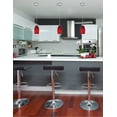 thumbnail image 4 of Access Lighting 28011-1C-BS-RUSKY Suspension Merlot One Light avec Cordon, Finition Acier Brossé & Abat-Jour en Verre Ciel Rouge, 4 of 4