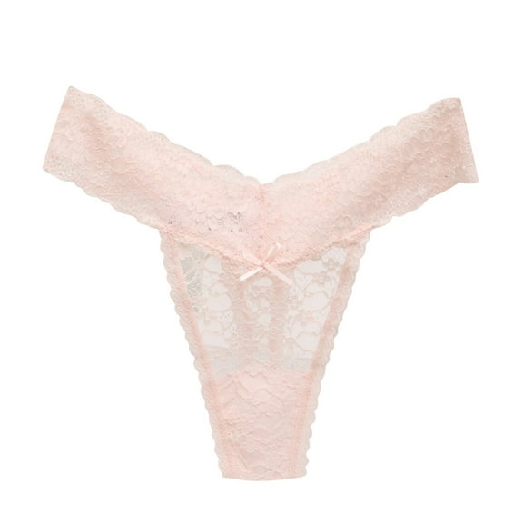 Panties for Women,Elegant Lace Thong Panties for Women Comfortable Stretch Seamless Underwear Apparel,Womens Underwear,Beige,2XL
