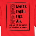 thumbnail image 3 of Avatar - The Last Airbender - Elements Harmony - Youth Long Sleeve Graphic T-Shirt, 3 of 5