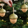 thumbnail image 5 of FeiFu Christmas Wooden Hazelnut Decorations Acorns Festive Natural Style Ornaments for Christmas Tree Wreaths and Tabletop Decor, 5 of 6