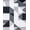 Grey Black White, Pattern 6, variant on ODIKA 8'x10' Washable Area Rug Durable, Non-Slip Geometric Abstract Grid Contemporary Minimalist Grey Alfombras for Living Room, Under Sectional, Family