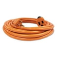 Innovera Indoor Extension Cord, Locking Plug, 25ft, Orange