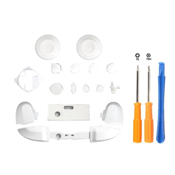 Qisuw Replacement LB for RB Button Triggers Parts with Screwdriver Repair Parts for X-box One Controller and X-box One Control