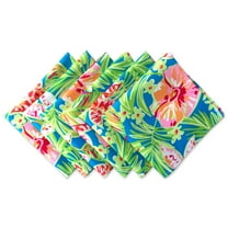DII Summer Floral Print Napkin (Set of 6), 20x20", 100% Polyester