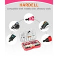 thumbnail image 2 of HARDELL Rotary Tool Accessories, 227pcs Power Rotary Tool Accessories Kit, 1/8"(3.2mm) Diameter Shanks, Universal Fitment for Easy Cutting, Polishing, Sanding, Carving, Grinding(Pink), 2 of 8