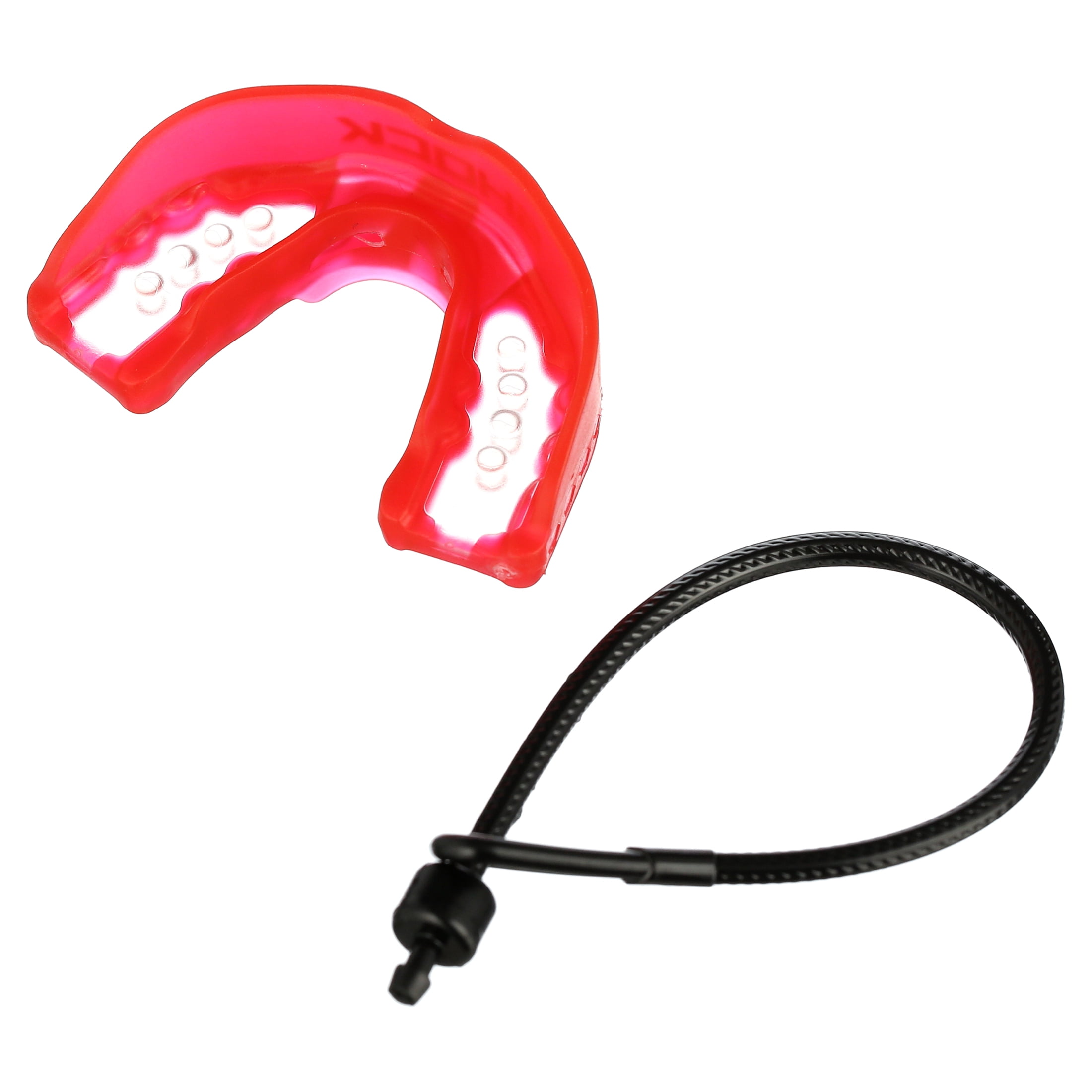 Shock Doctor, Insta-Fit Mouthguard, Youth, Red/Clear
