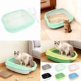 thumbnail image 5 of Pet Suitable Litter for Control with Breathable Materials and Easy Observation - Semi Enclosed Design for Indoor Use and Cat-Friendly, 50 cm, Green, 5 of 9