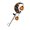 Model A, variant on lanema Outdoor Halloween Stake Light with Moon Bat Accent for Garden Entry