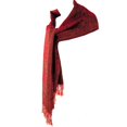 thumbnail image 4 of Jacquard Paisley Eastern Motif Pashmina Shawl Scarf Stole Wrap (Red Orange), 4 of 8