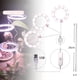 thumbnail image 3 of Lámpara LED USB para cultivo de plantas de escritorio en interiores, con varilla de soporte Tres cabezas blancas, 3 of 9