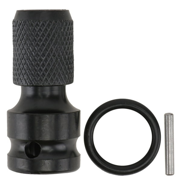 2sets Drill Chuck Kit de conversión con conversión Convertidor de llaves Cambio rápido Adaptador Negro