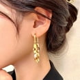 thumbnail image 1 of Pendientes de borlas de lentejuelas de metal para mujer, diseño pequeño, pendientes modernos y versátiles, agente de plomería, 1 of 2