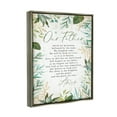 thumbnail image 3 of Stupell Industries Our Father Religious Prayer Religious Painting Gray Floater Framed Art Print Wall Art, 3 of 6