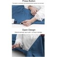 thumbnail image 2 of Sleeping Bag Liner Travel Camping Sheet Lightweight Hotel Sheet Compact Sleep Bag Sack Lightweight Breathable Liners Warm Roomy For Camping Youth Hostels Picnic Adult Compact Sacks - Blue, 2 of 6
